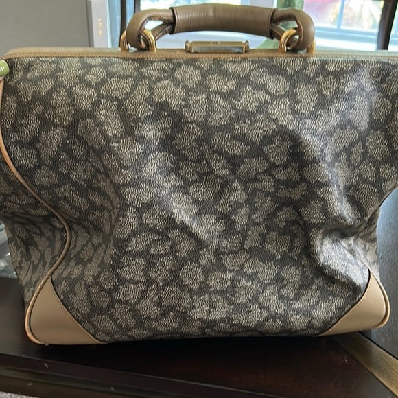 YSL Gray and Tan Travel Bag - Picture 7 of 16